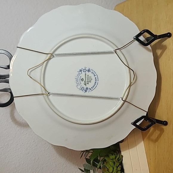 Christina Porcelain Bavarian Blue Plate - Picture 3 of 4